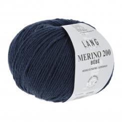 LANG YARNS MERINO 200 BEBE 325 marine