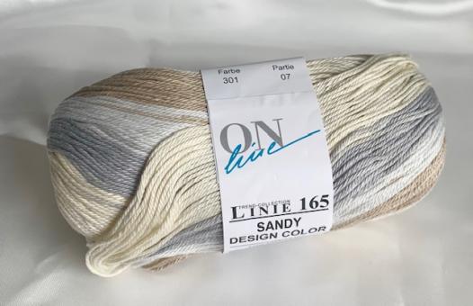 ONline Linie 165 Sandy Design Color % 301 weiß-beige-hellgrau-hellbraun %